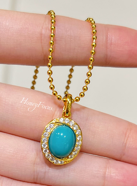 HONEY FOCUS安妮森林项链/手链金色复古轻奢925银合成锆石银制品