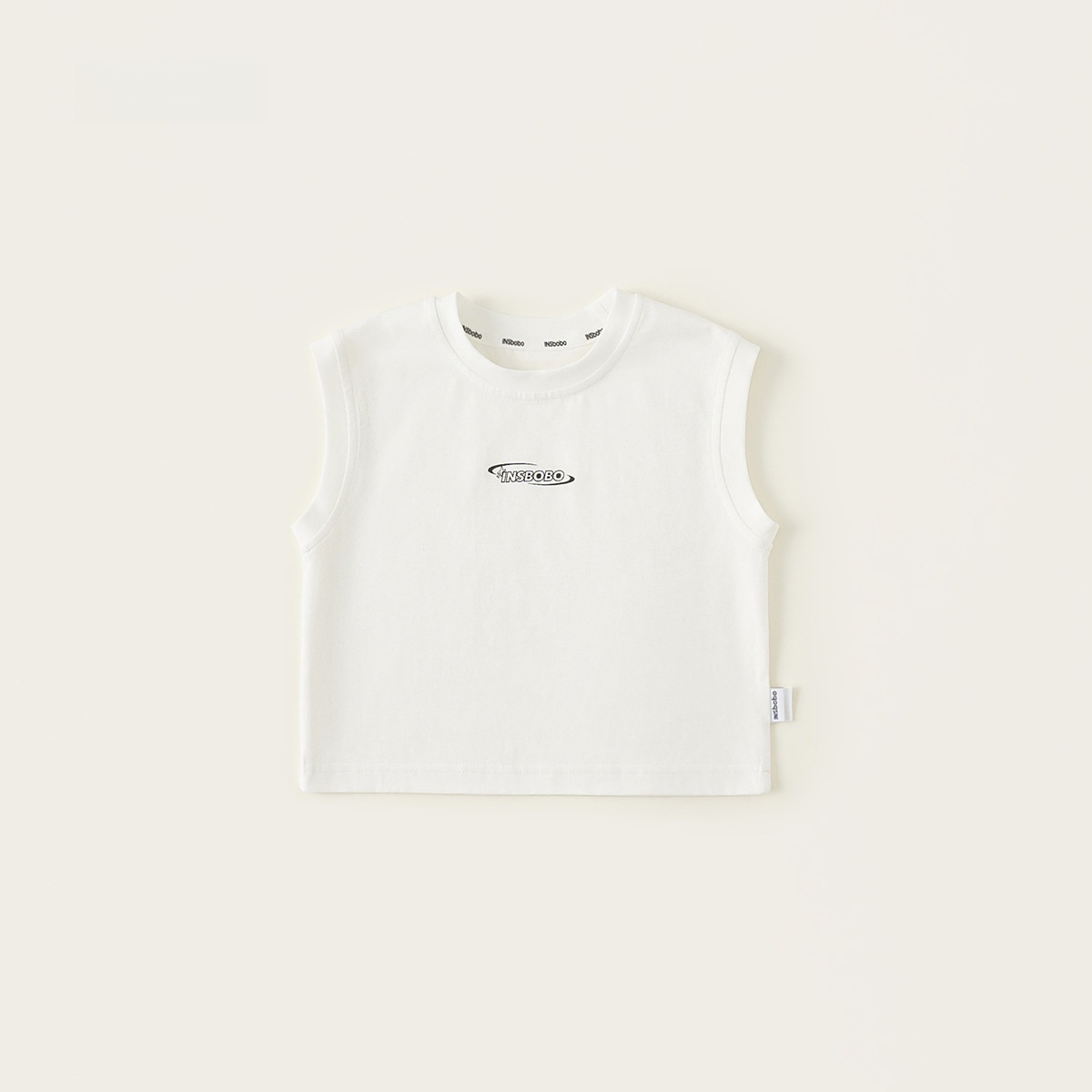 三折品牌新品特价撤柜夏季2025新款百搭圆领无袖上衣简约字母背心