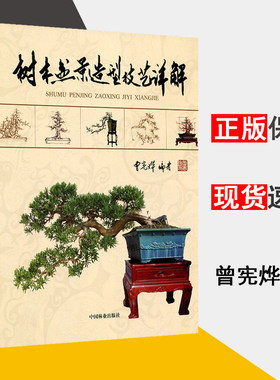 树木盆景造型技艺详解 曾宪烨 盆景制作书盆景造型书 微型小型特大庭院室内四季野生假山树木盆景养护书籍家庭园艺种花