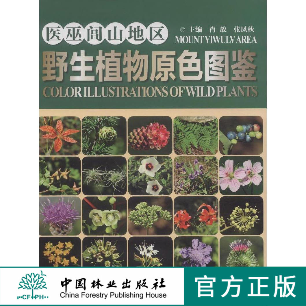 医巫闾山地区野生植物原色图鉴 8125 兰科 天南星科 鸭跖草科 雨久花科 百合科 洋泻科 菊科 蔷薇科 景天科 中国林业出版社畅销书