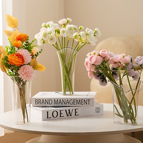 花瓶亚克力透明水养富贵竹插花器