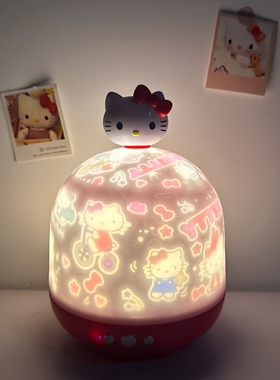 旋转蓝牙投影仪音响夜灯生日礼物