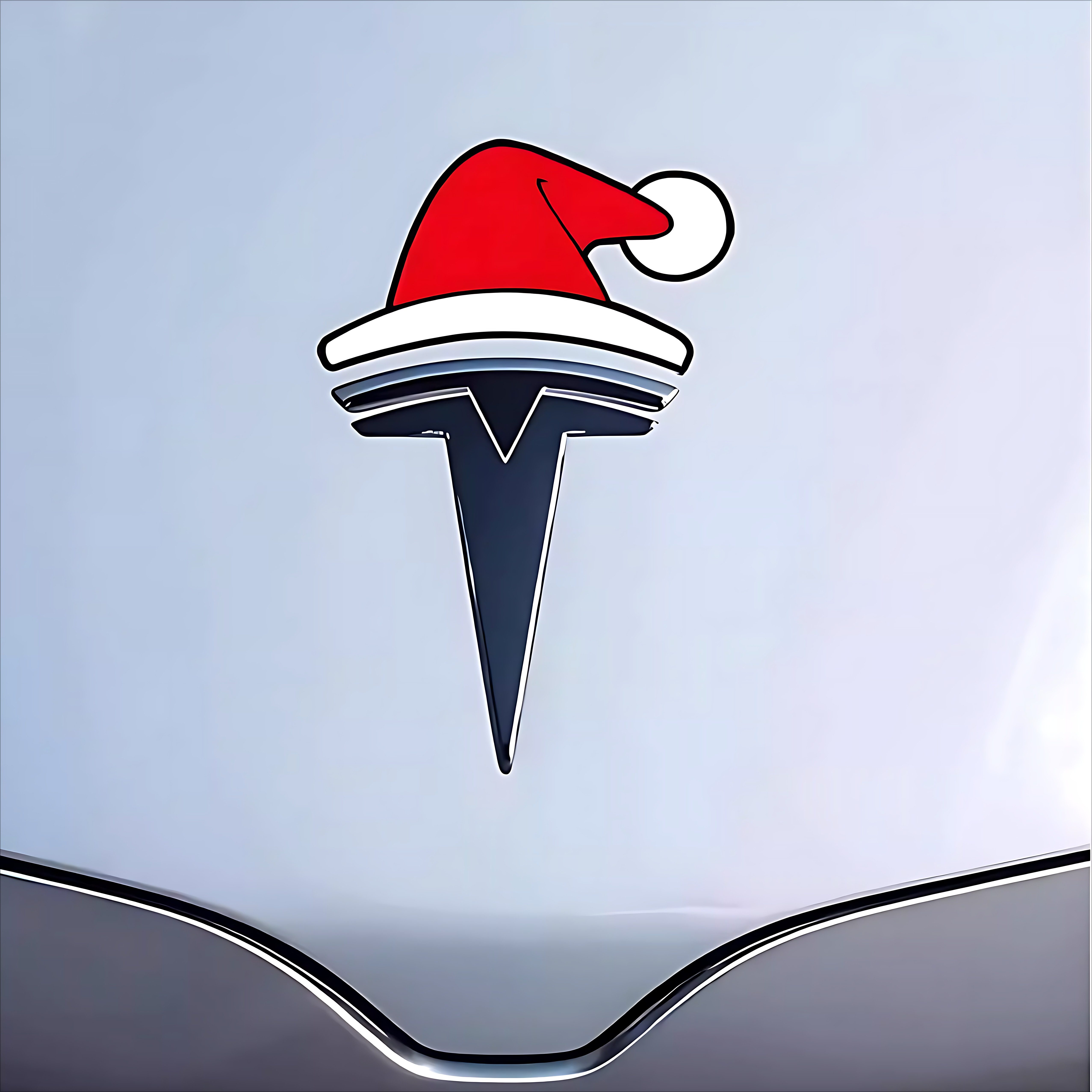 汽车圣诞帽立体小红帽车贴装饰品