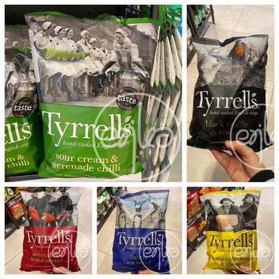 香港代购英国进口 Tyrrells泰瑞薯片零食辣椒海盐车打芝士黑松露
