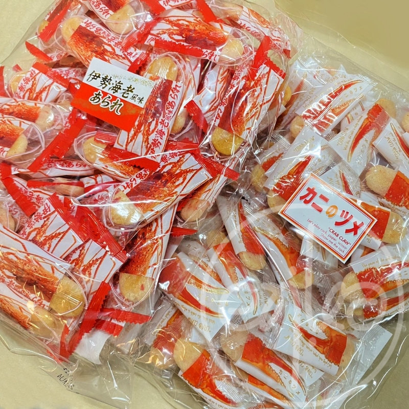 香港代购 日本进口 伊势海老 龙虾 蟹味 米果仙贝 网红零食 300g