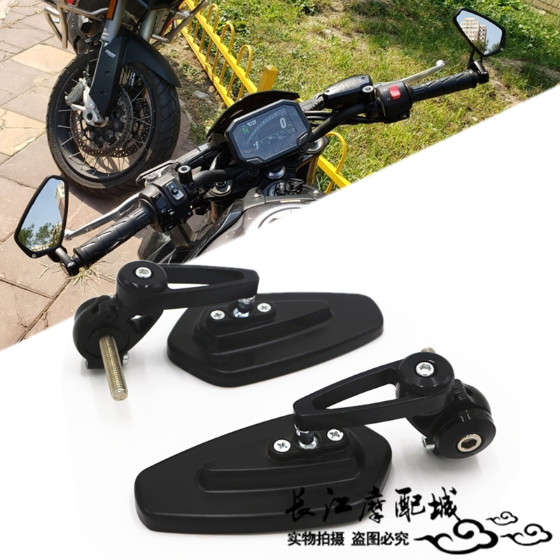 适用本田CB500X CB500F CB1100 CB1300改装手把镜车把后视镜配件