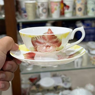 紫色百合欧式骨瓷sixthkiln