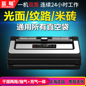 蓝莓抽真空封口机不挑袋商用干湿两用大米砖食品鸡鸭肉小型包装机