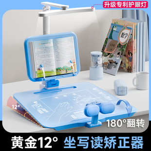 神器 黄金12度倾斜坐姿写字矫正器儿童小学生防近视支架写作业学习姿势纠正器书写防低头防驼背桌面款