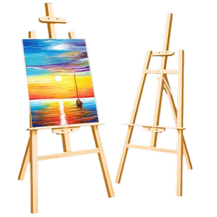 画架美术生专用木质素描画板展示架可折叠展架4k儿童用家用写生油画架木头支架式实木美术用品画画板架子套装