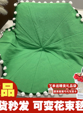 成品玫瑰花束毛毯编织花朵毯子成品七夕情人节教师节生日礼物女孩