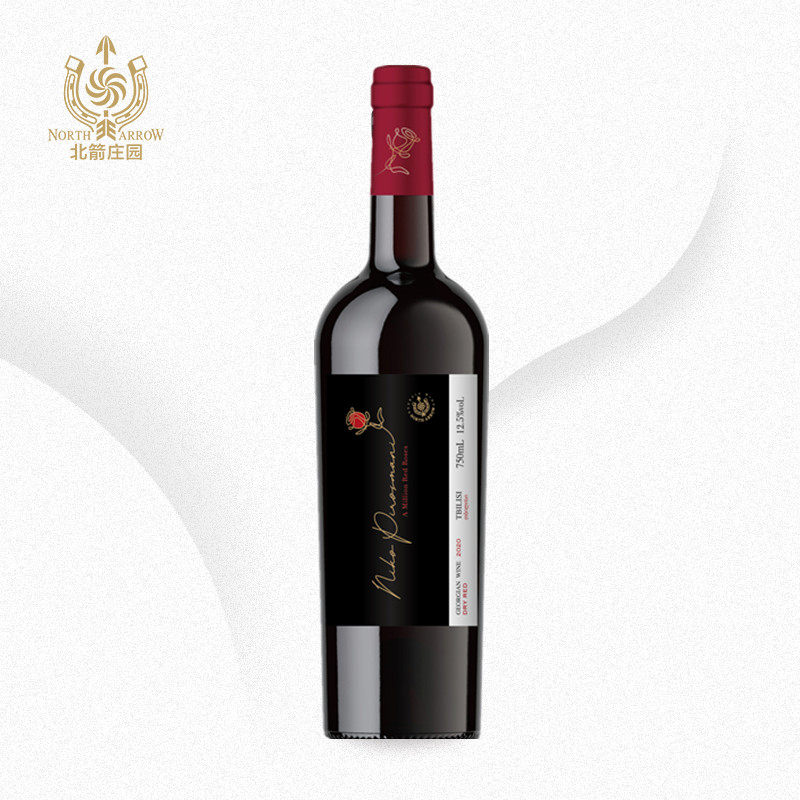 北箭庄园格鲁吉亚原瓶进口百万朵玫瑰系列第比利斯干红葡萄酒750m
