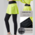 Fluorescent Yellow Pants with Thin Velvet