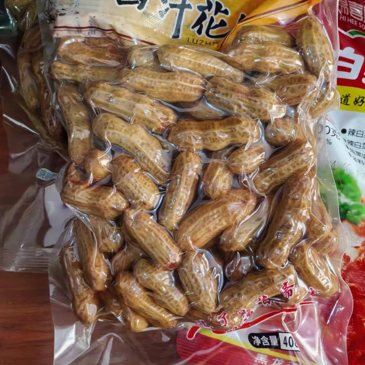 昌挚斋 卤汁花生408克 水煮五香卤味即食下酒菜东北小吃零食