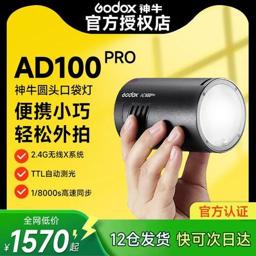 神牛ad100pro外拍灯迷你摄影便携