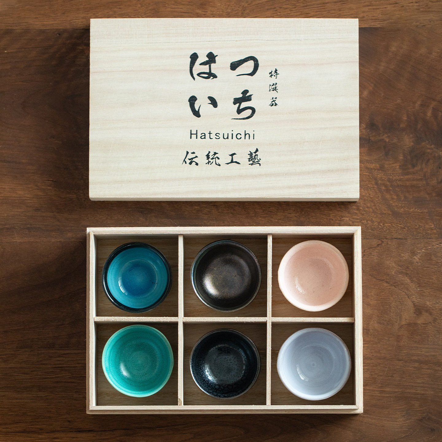 日本进口美浓烧清风渡茶杯六件套日式复古杯陶瓷茶具套装