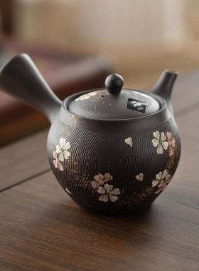 日本进口常滑烧手作陶瓷茶壶日式