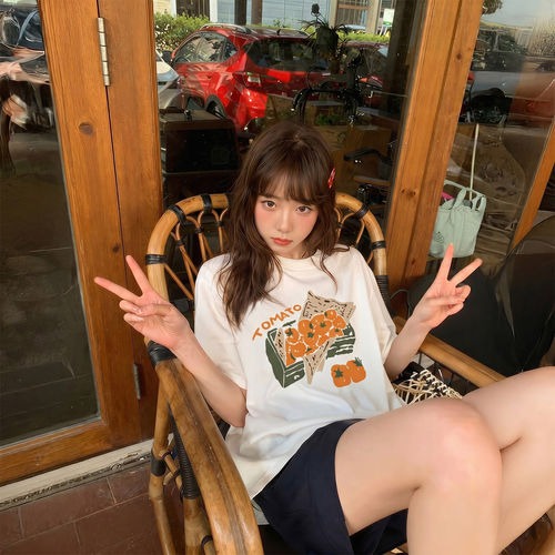 宝藏cang新疆棉短袖T恤女