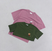 新疆棉花2色细腻刺绣半袖 精致小狐狸短袖 0202.10点 T恤显白