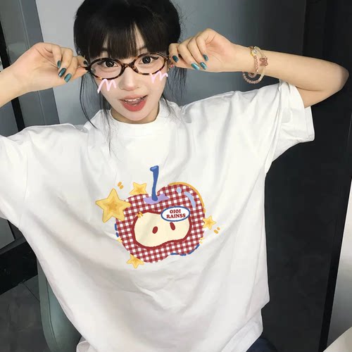 宝藏cang白色短袖T恤女2026夏季新款230g纯棉体恤半袖上衣服ins潮