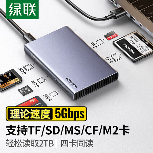 绿联USB3.0五合一读卡器