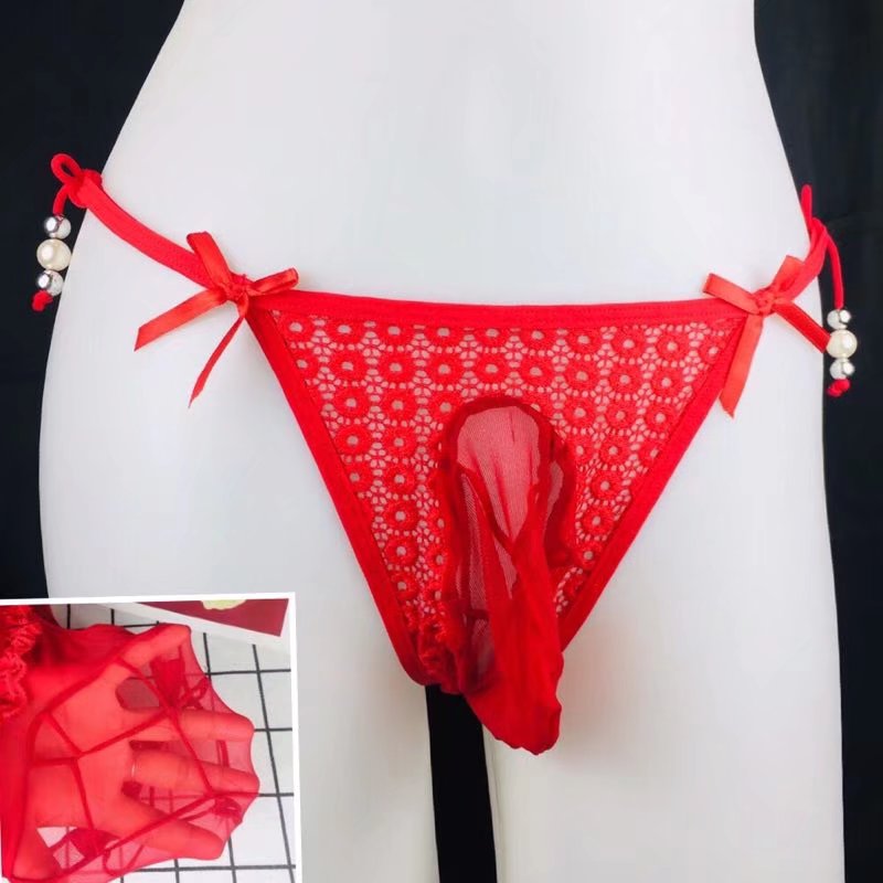 入体螺纹按摩JJ套性感绑带内裤
