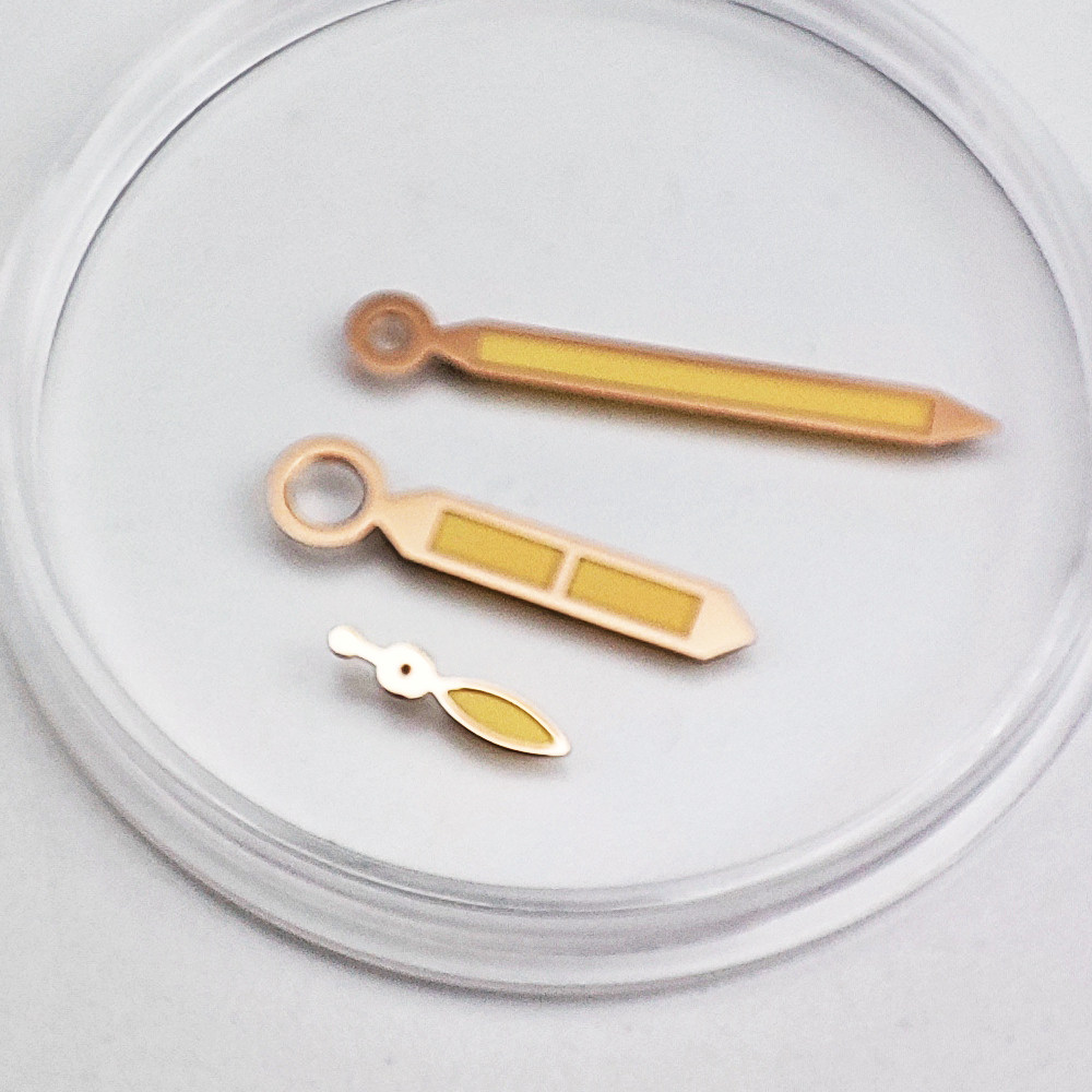 配件手动改装配件 夜光手表表针玫瑰金 适用于ST3600/6797/6498芯