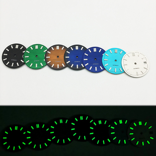 NH35表盘 全自动男士机械手表表盘 百达鹦鹉螺NH36机芯PP表壳套件