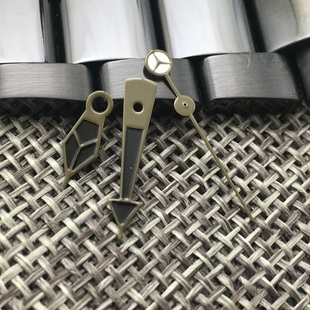 代用精工手表配件指针改装夜光适用SKX007款NH35A/36机芯黑色针