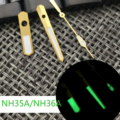 代用指针配件手表针日本C3夜光装配SKX/SBBN款NH35A/NH36A机芯