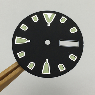 配件28.5mm盘代用精工改装表盘夜光字面适配NH36A机芯 BA8