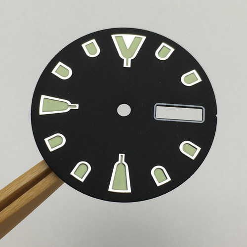 配件28.5mm盘代用精工改装表盘夜光字面适配NH36A机芯  BA8