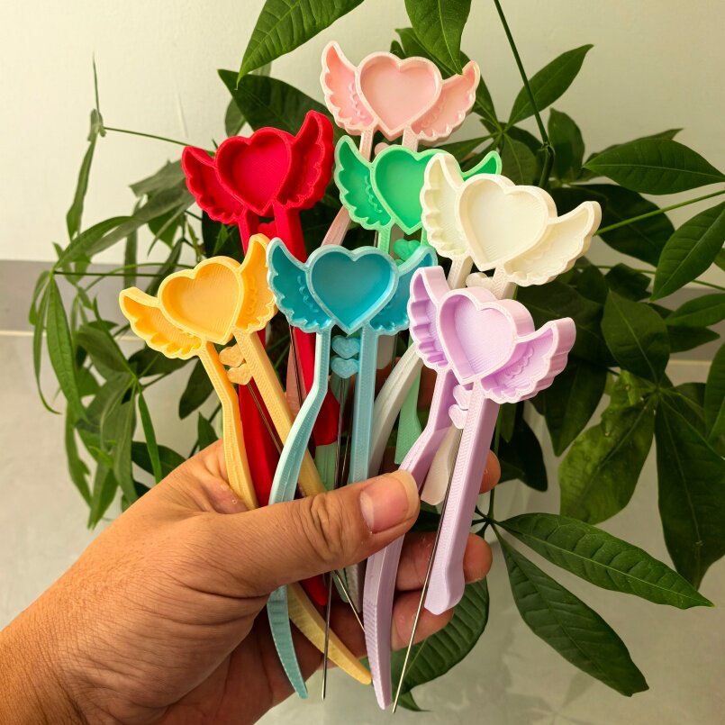 豆帮手 拼豆笔 豆针笔长镊子夹子工具猫抓铲拼豆辅助工具豆铲爱心