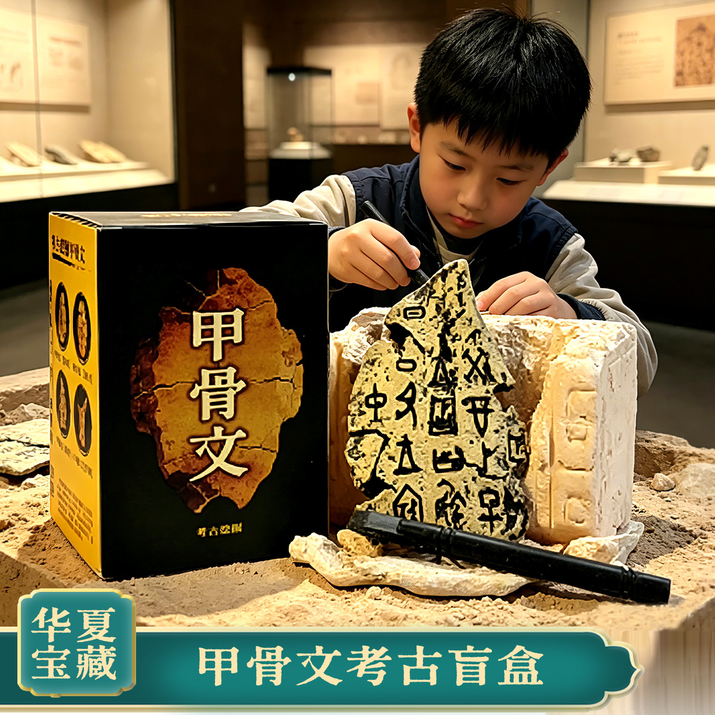 甲骨文考古盲盒殷墟文字博物馆图片