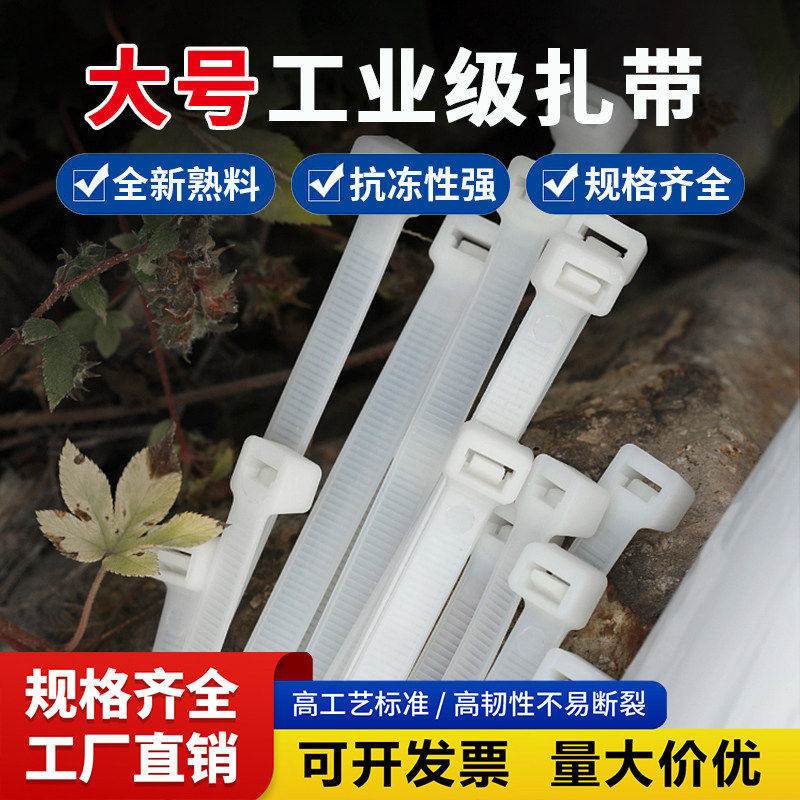 超大号尼龙扎带高强度自锁式