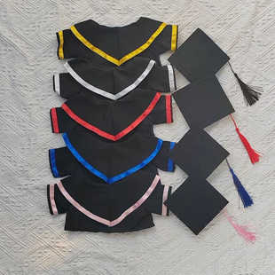 毕业服博士帽学士服套装毛绒玩具小娃娃公仔衣服帽子服饰DIY礼物