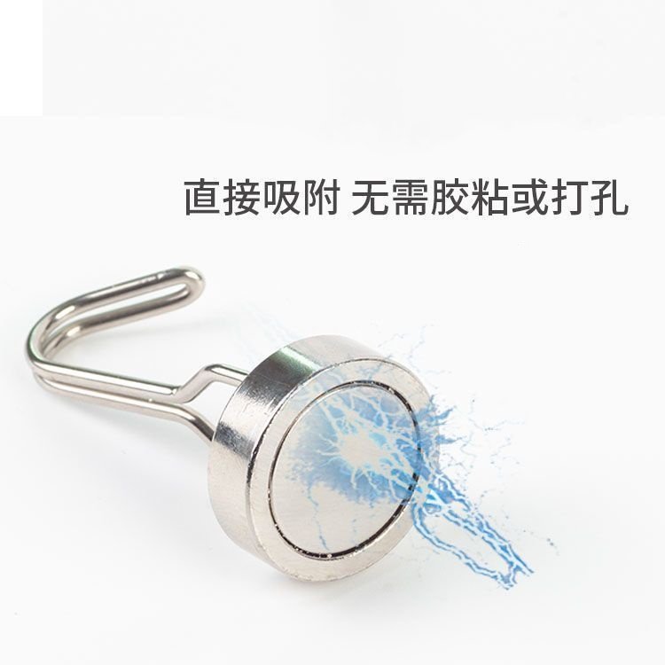 强力磁铁旋转挂钩吸铁石强磁钕铷磁铁超强力圆形可旋转360度挂钩