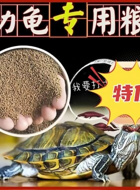 小乌龟粮幼龟粮专用饲料幼小龟苗开口巴西草龟小彩龟七彩甲鱼食物