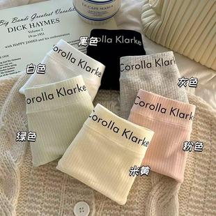 简约中腰时尚弹力舒适舒适纯棉裆百搭透气少女柔软学生内裤三角裤