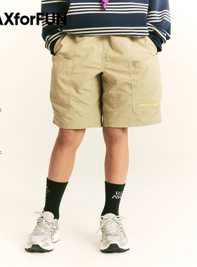 MAXforFUN童装25春夏儿童口袋速干短裤透气工装裤户外运动男女童
