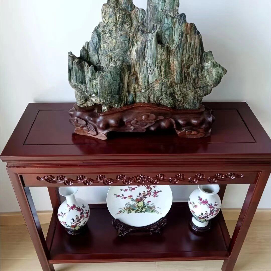 长方形实木花架客厅盆景架鱼缸架奇石底座沙发边几角几小茶几阳台