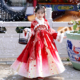 汉服女童2025新款 冬 新年唐装 中国风儿童拜年服冬装 红喜庆过年古装