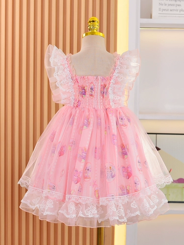 Детская летняя юбка, наряд маленькой принцессы, летняя одежда, детское вечернее платье, стиль Лолита