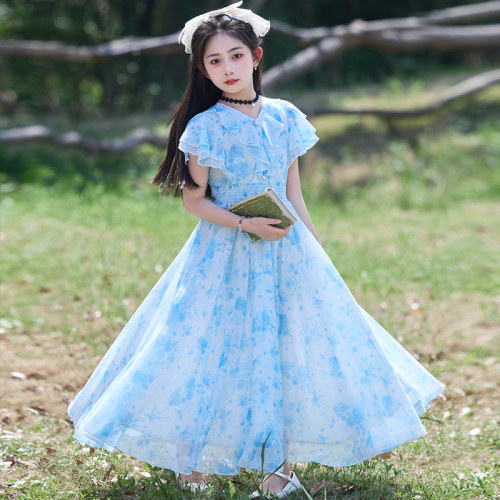 女童裙子2026新款夏季儿童公主裙夏装大童女连衣裙女孩沙滩裙长裙