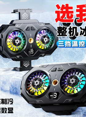 CHIUSI双核手机散热器背夹数显适用OPPO Reno12三挡温控调节11/10