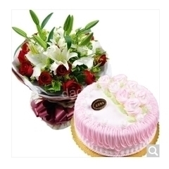 温州鹿城区大南路双屿江滨东路吴桥路学院玫瑰生日蛋糕鲜花店同城