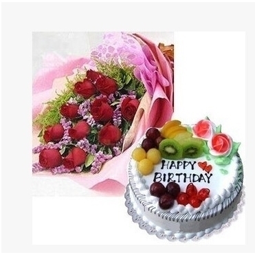 无锡滨湖区河埒口蠡园太湖景区中桥商业街玫瑰生日蛋糕鲜花店同城