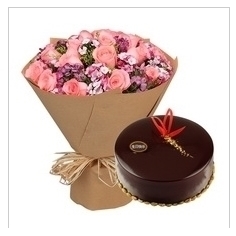 遂宁船山区介福路犀牛广场滨江中路荣兴街玫瑰生日蛋糕鲜花店同城