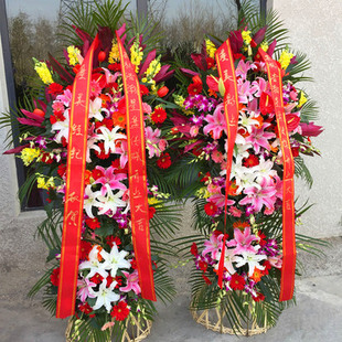 开平市东乐赤坎镇翠山湖蟠龙路海逸华庭水口大福市场开业花篮庆典