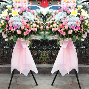 苍南县灵溪镇苍南银泰城金乡镇时代都市广场开业花篮庆典乔迁